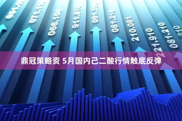 鼎冠策略资 5月国内己二酸行情触底反弹