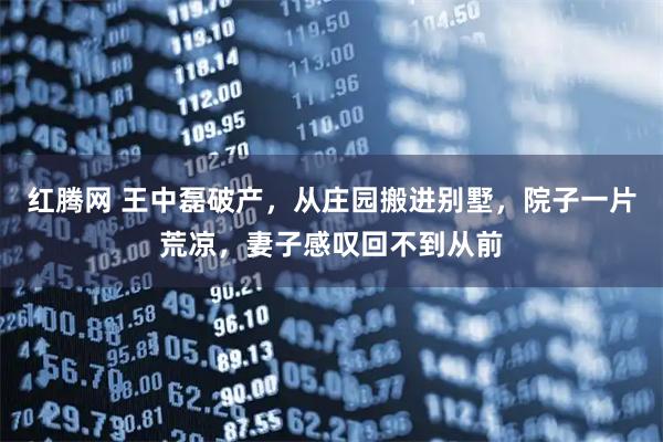 红腾网 王中磊破产，从庄园搬进别墅，院子一片荒凉，妻子感叹回不到从前